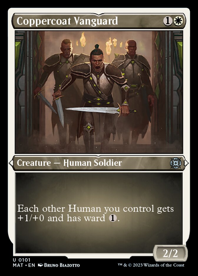 Coppercoat Vanguard (Foil Etched) [March of the Machine: The Aftermath] Magic: The Gathering