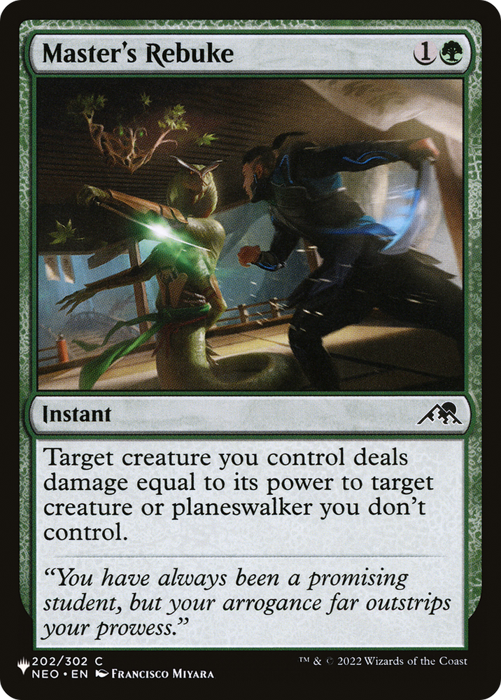 Master's Rebuke [The List] Magic: The Gathering