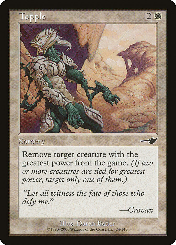 Topple [Nemesis] Magic: The Gathering