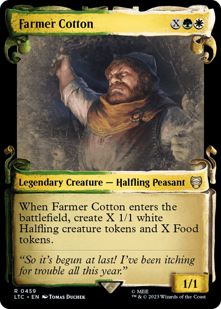 Farmer Cotton [The Lord of the Rings: Tales of Middle-Earth Commander Showcase Scrolls] Magic: The Gathering