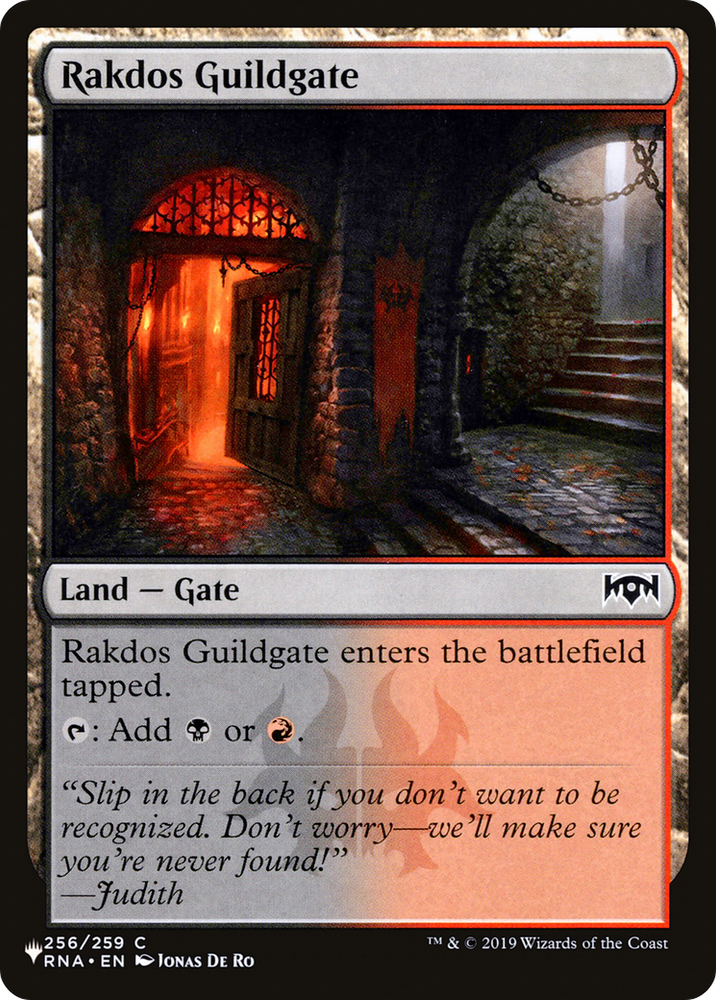 Rakdos Guildgate (256) [The List] Magic: The Gathering