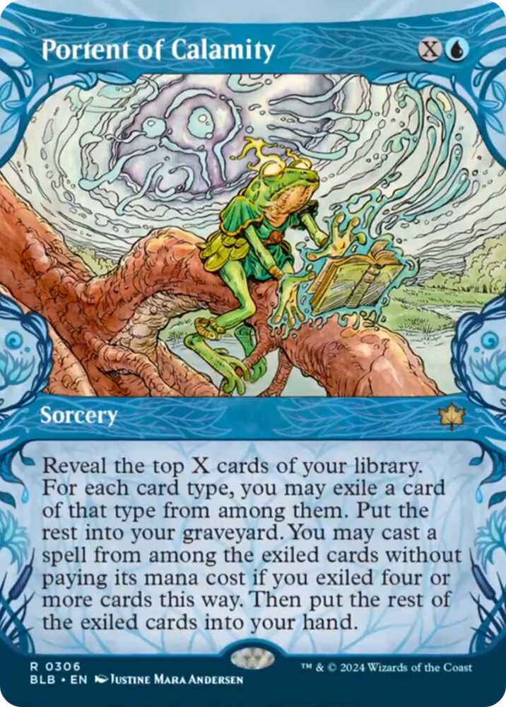 Portent of Calamity (Showcase) [Bloomburrow] Magic: The Gathering