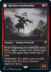 Reckless Stormseeker // Storm-Charged Slasher [Innistrad: Double Feature] Magic: The Gathering