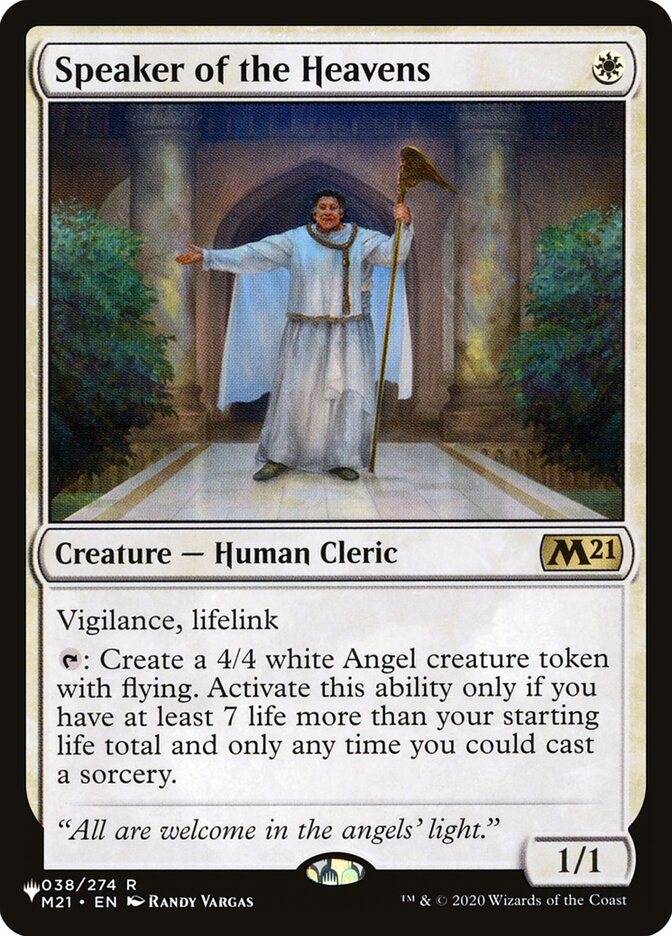 Speaker of the Heavens [The List] Magic: The Gathering