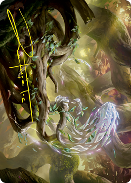 Emergent Sequence Art Card (Gold-Stamped Signature) [Strixhaven: School of Mages Art Series] Magic: The Gathering