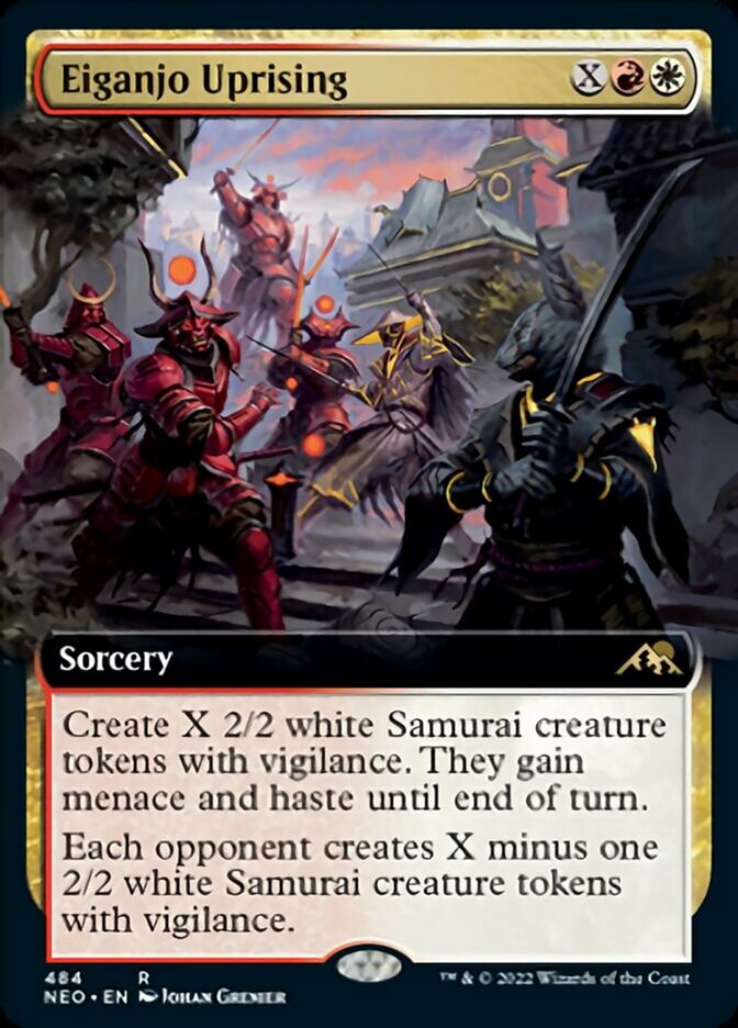 Eiganjo Uprising (Extended Art) [Kamigawa: Neon Dynasty] Magic: The Gathering