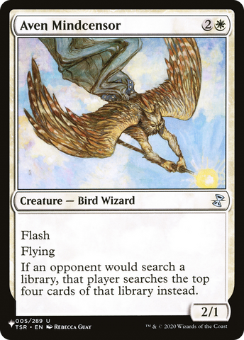 Aven Mindcensor [The List] Magic: The Gathering