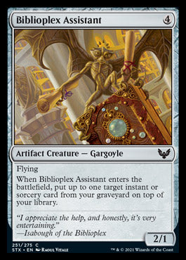 Biblioplex Assistant [Strixhaven: School of Mages] Magic: The Gathering