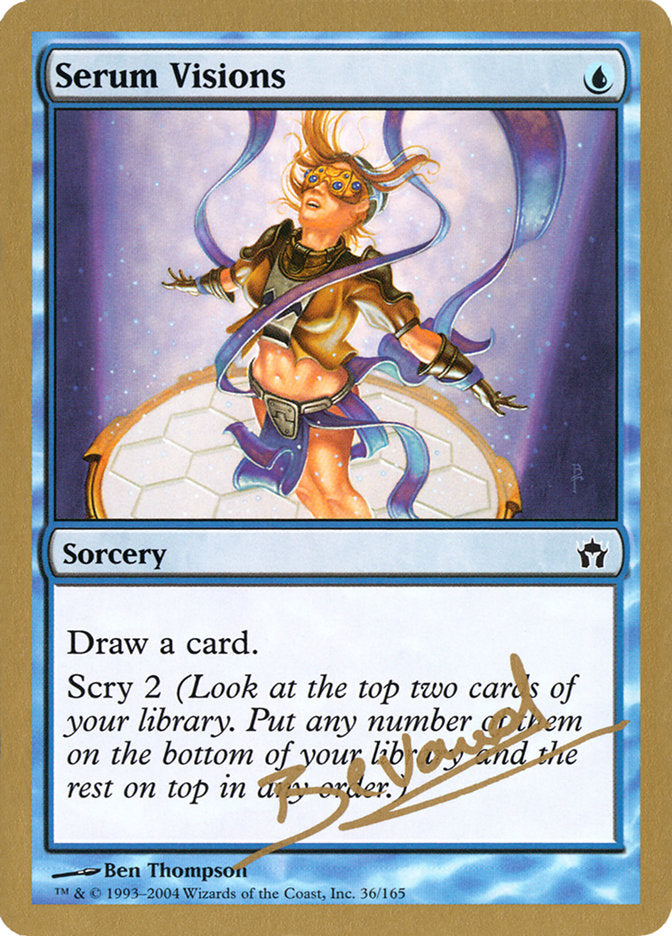 Serum Visions (Manuel Bevand) [World Championship Decks 2004] Magic: The Gathering