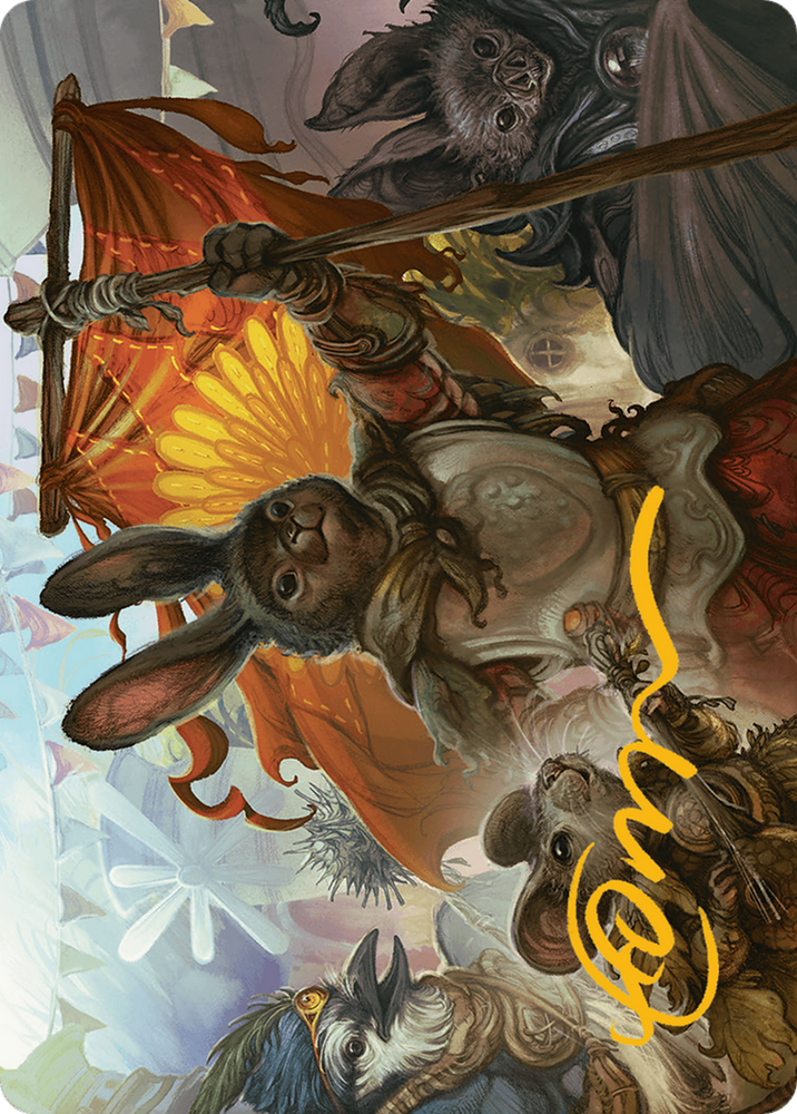 Valley Questcaller 2 Art Card (Gold-Stamped Signature) [Bloomburrow Art Series] Magic: The Gathering