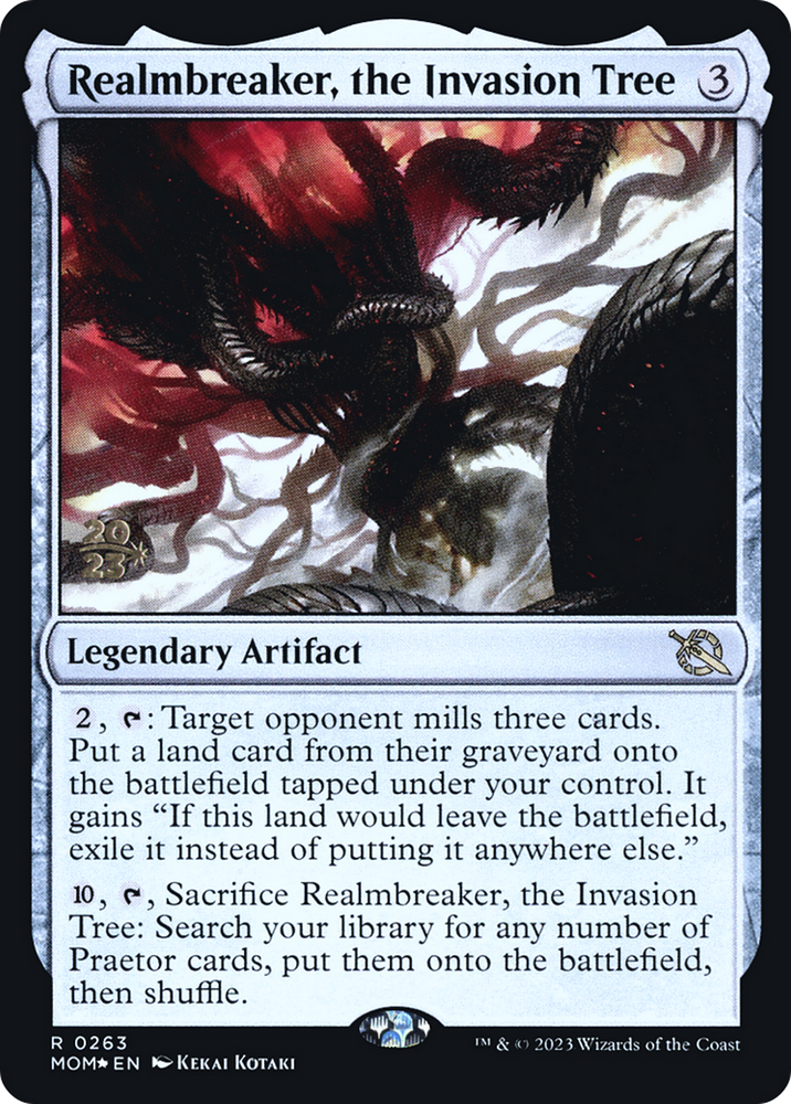 Realmbreaker, the Invasion Tree [March of the Machine Prerelease Promos] Magic: The Gathering