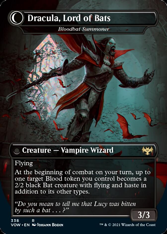 Voldaren Bloodcaster // Bloodbat Summoner - Dracula, Lord of Blood // Dracula, Lord of Bats [Innistrad: Crimson Vow] Magic: The Gathering