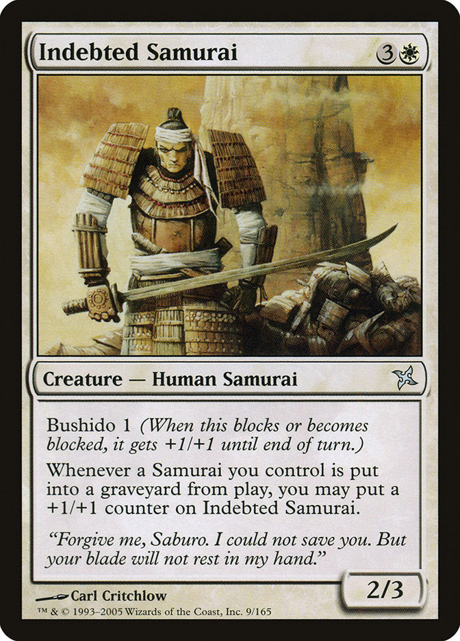 Indebted Samurai [Betrayers of Kamigawa] Magic: The Gathering