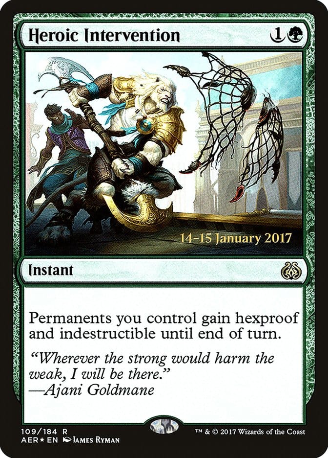 Heroic Intervention [Aether Revolt Prerelease Promos] Magic: The Gathering