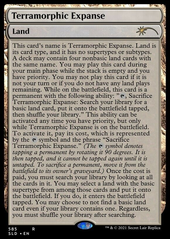 Terramorphic Expanse (Full Text) [Secret Lair Drop Promos] Magic: The Gathering