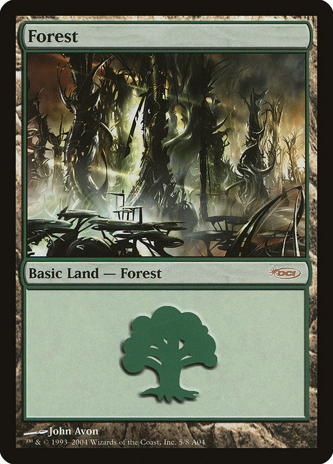 Forest (5) [Arena League 2004] Magic: The Gathering