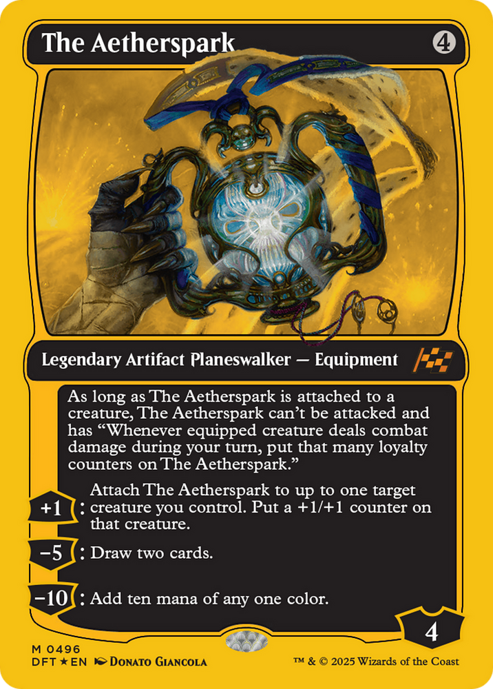 The Aetherspark (First-Place Foil) [Aetherdrift] Magic: The Gathering