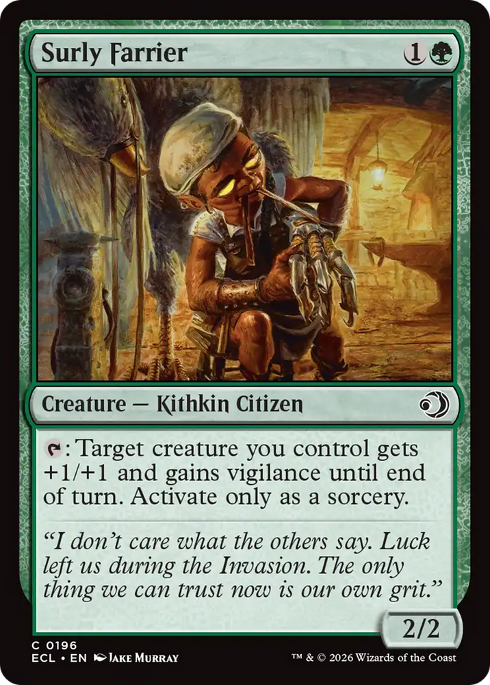 Surly Farrier [Lorwyn Eclipsed] Magic: The Gathering