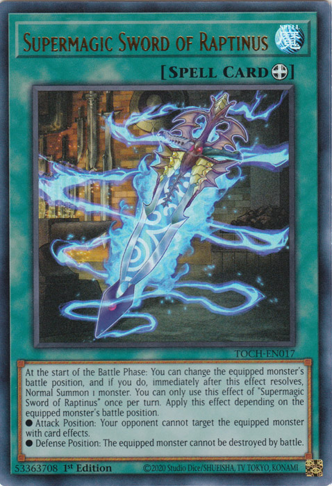 Supermagic Sword of Raptinus [TOCH-EN017] Ultra Rare - Yugioh Cards For Your TCG Needs!