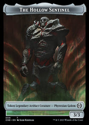 Rebel // The Hollow Sentinel Double-Sided Token [Phyrexia: All Will Be One Tokens] Magic: The Gathering