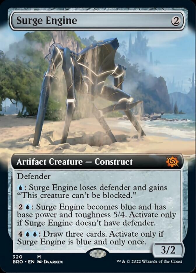 Surge Engine (Extended Art) [The Brothers' War] Magic: The Gathering