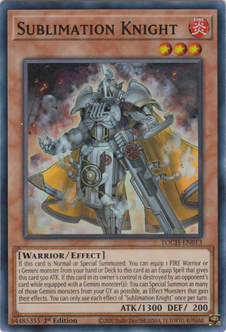 Sublimation Knight [TOCH-EN013] Super Rare - Yugioh Cards For Your TCG Needs!