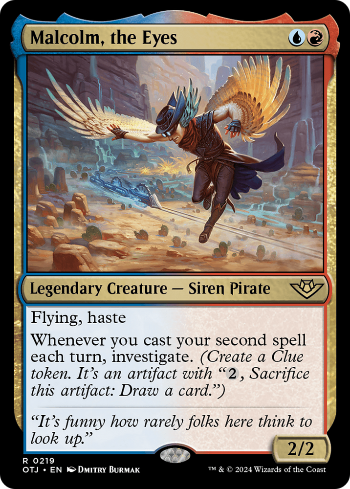 Malcolm, the Eyes [Outlaws of Thunder Junction] Magic: The Gathering
