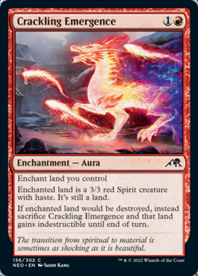 Crackling Emergence [Kamigawa: Neon Dynasty] Magic: The Gathering