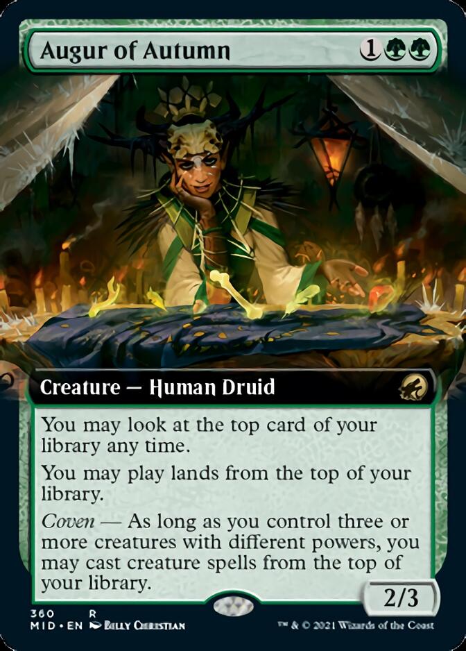 Augur of Autumn (Extended Art) [Innistrad: Midnight Hunt] Magic: The Gathering