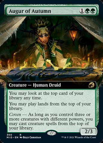 Augur of Autumn (Extended Art) [Innistrad: Midnight Hunt] Magic: The Gathering