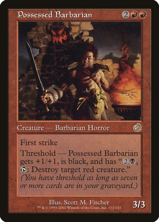 Possessed Barbarian [Torment] Magic: The Gathering