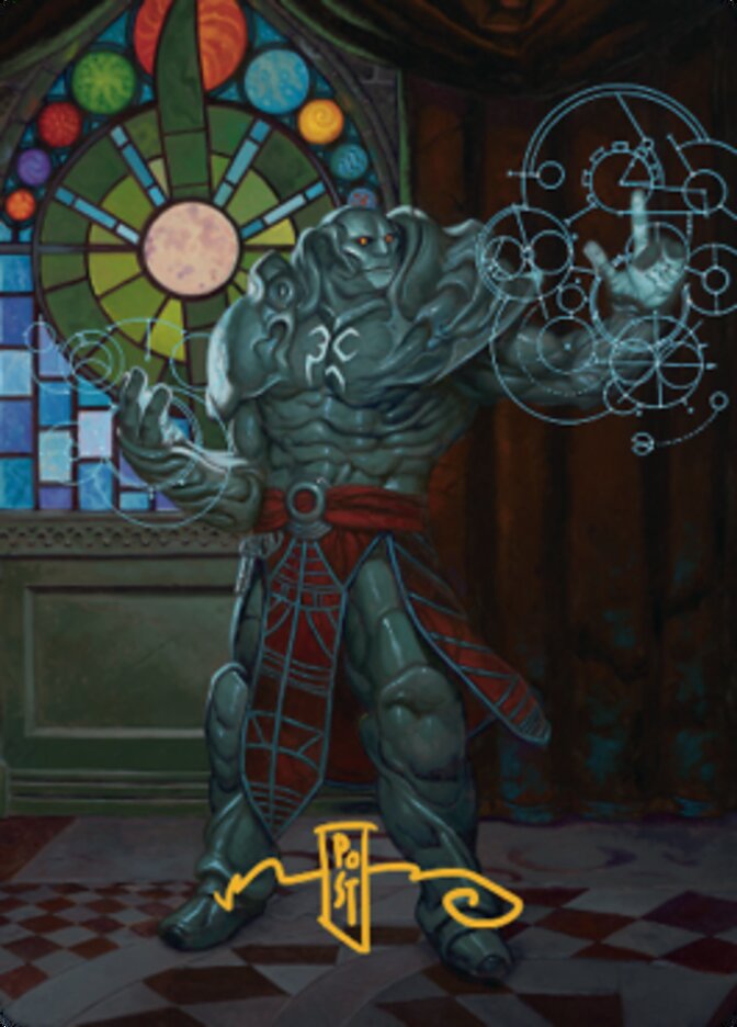 Karn, Living Legacy Art Card 2 (Gold-Stamped Signature) [Dominaria United Art Series] Magic: The Gathering