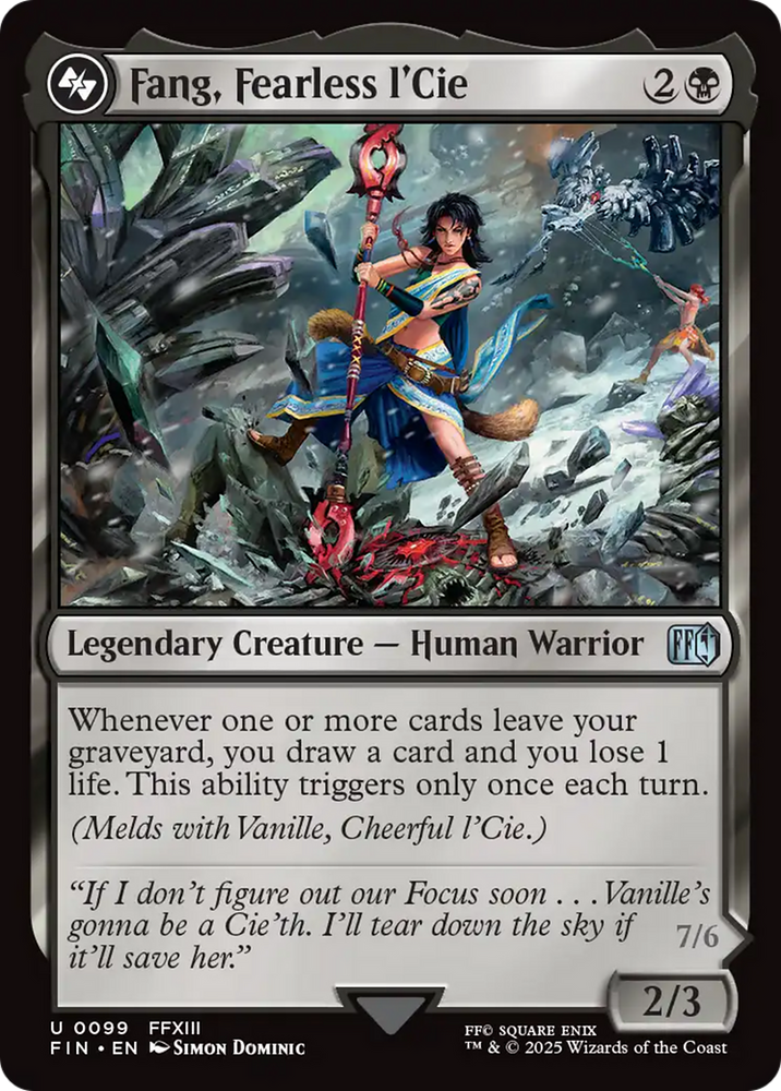 Fang, Fearless l'Cie [FINAL FANTASY] Magic: The Gathering