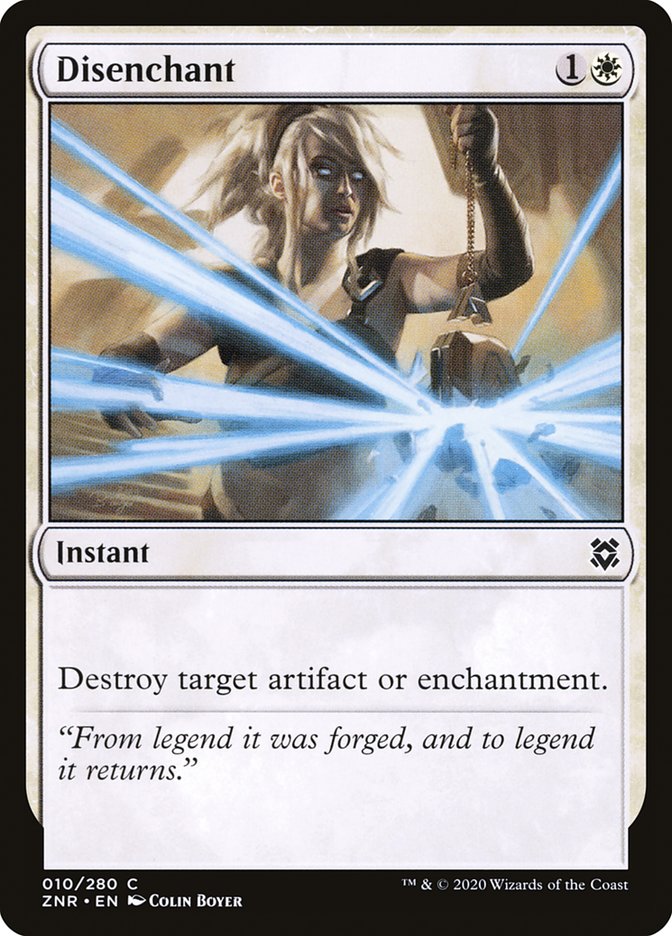 Disenchant [Zendikar Rising] Magic: The Gathering