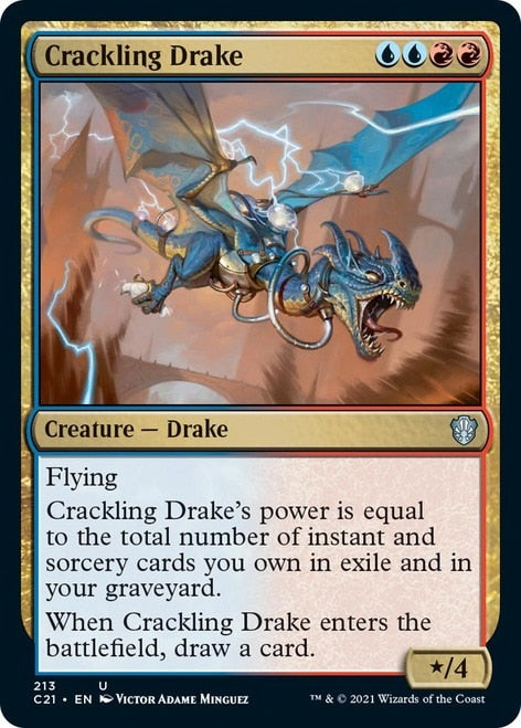 Crackling Drake [Commander 2021] Magic: The Gathering