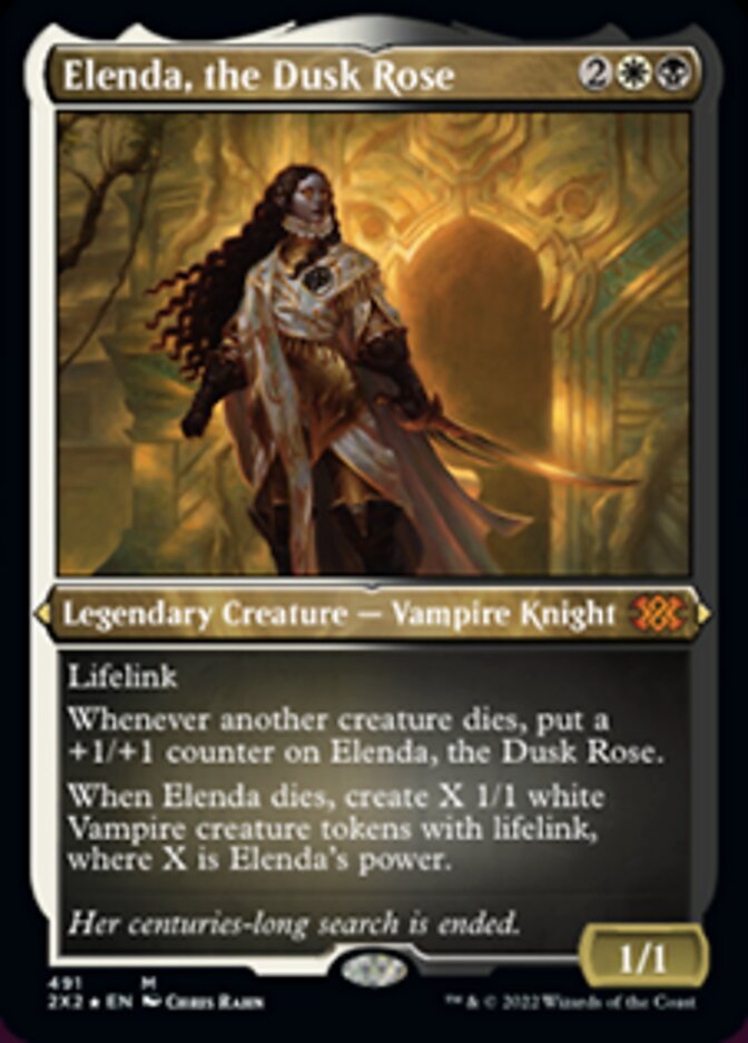 Elenda, the Dusk Rose (Foil Etched) [Double Masters 2022] Magic: The Gathering
