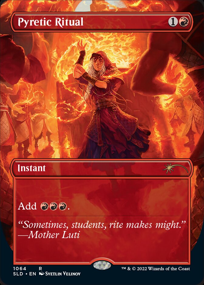 Pyretic Ritual (Borderless) [Secret Lair Drop Series] Magic: The Gathering