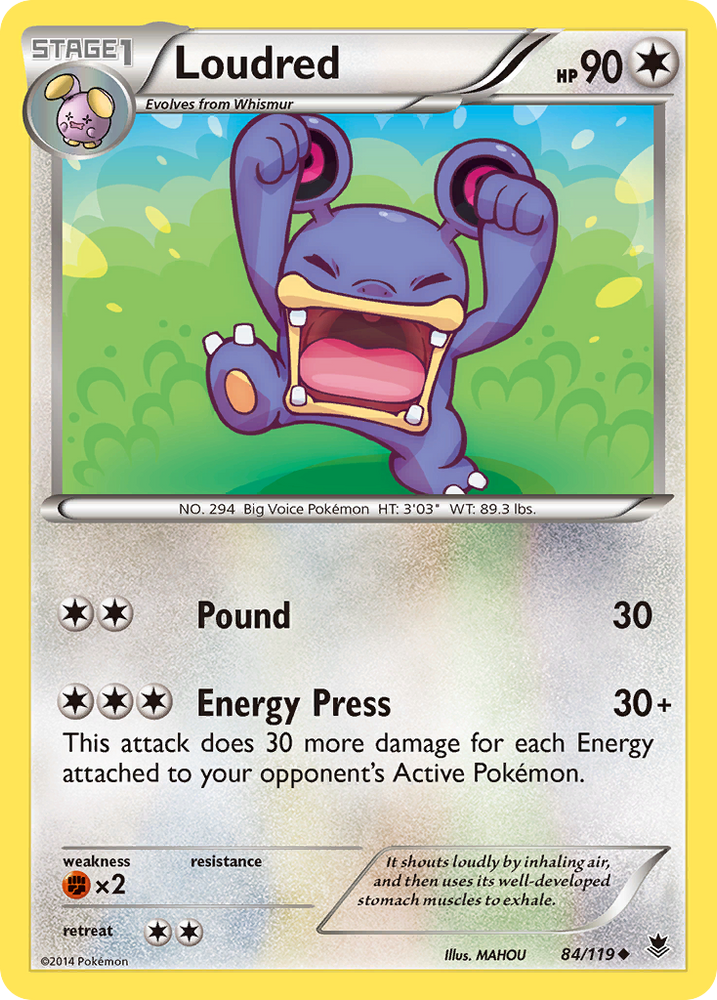 Loudred (84/119) [XY: Phantom Forces] Pokémon