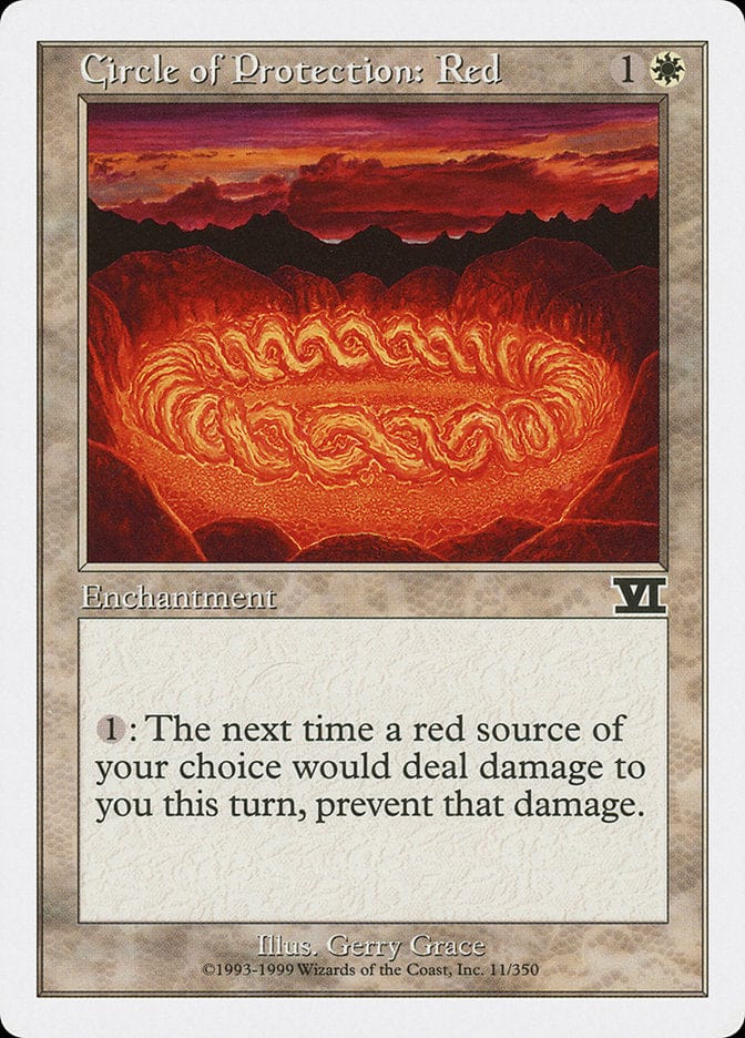 Circle of Protection: Red [Classic Sixth Edition] Magic: The Gathering