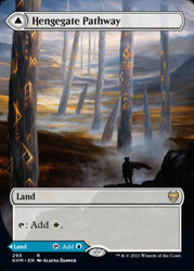 Hengegate Pathway // Mistgate Pathway (Borderless Alternate Art) [Kaldheim] Magic: The Gathering