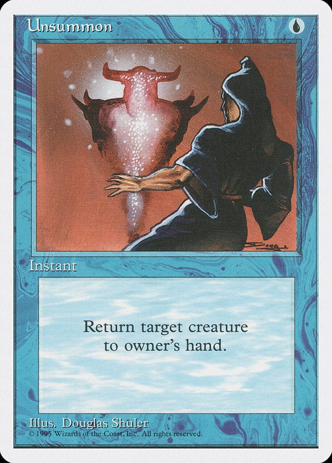 Unsummon [Fourth Edition] Magic: The Gathering