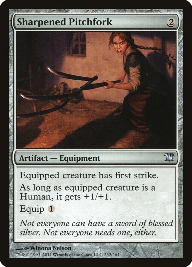 Sharpened Pitchfork [Innistrad] Magic: The Gathering