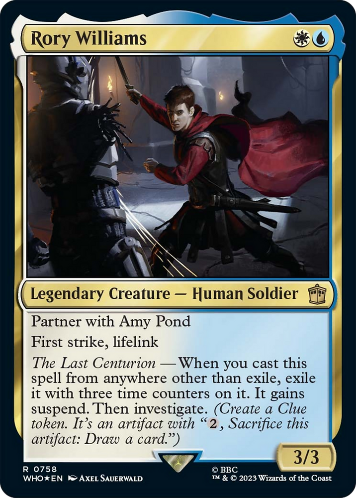 Rory Williams (Surge Foil) [Doctor Who] Magic: The Gathering