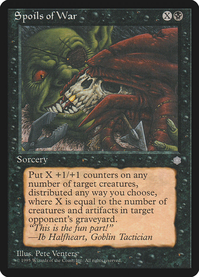Spoils of War [Ice Age] Magic: The Gathering