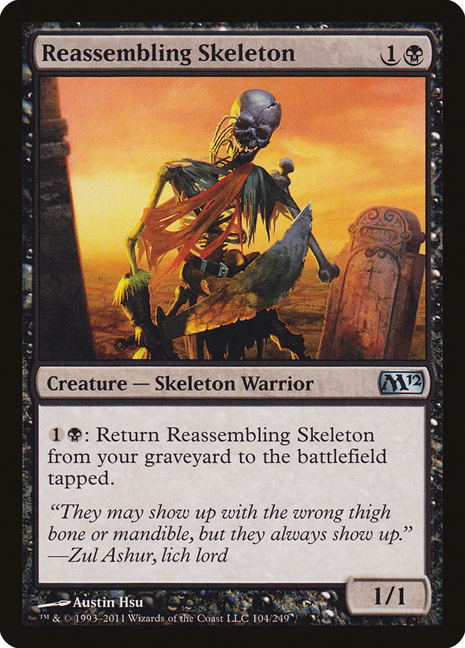Reassembling Skeleton [Magic 2012] Magic: The Gathering