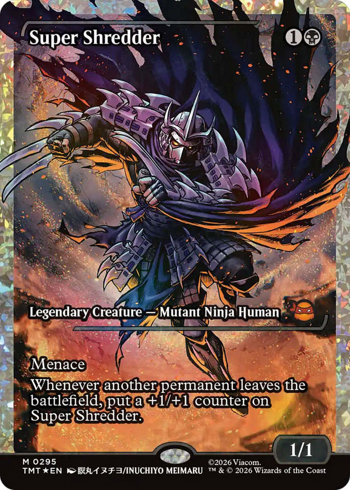 Super Shredder (Showcase) (Fracture Foil) [Teenage Mutant Ninja Turtles] Magic: The Gathering