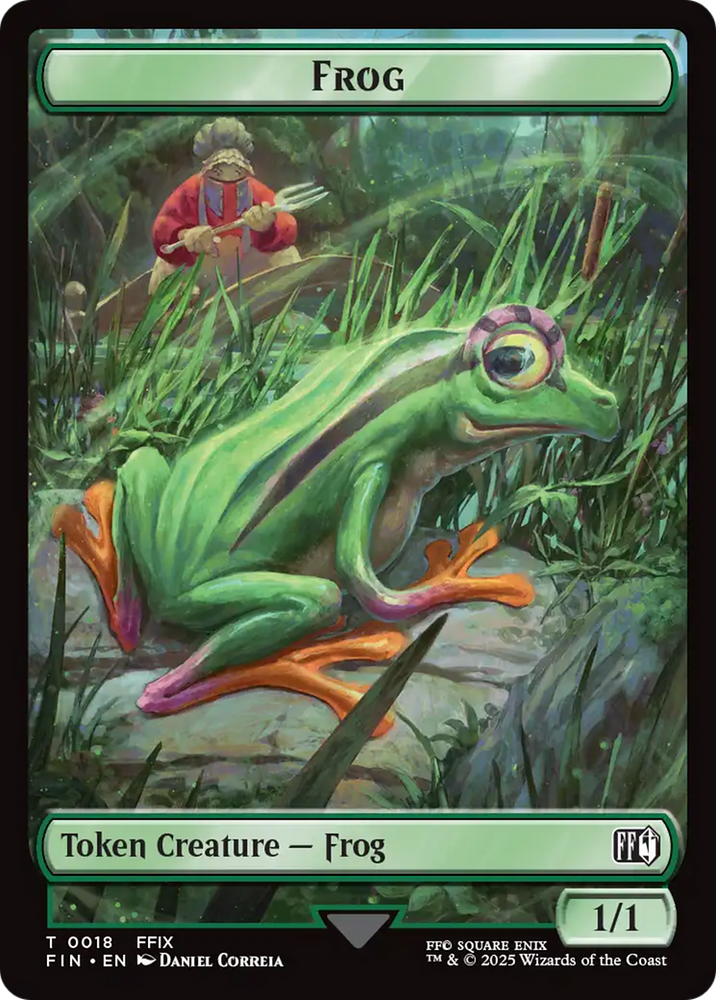 Hero (0008) // Frog Double-Sided Token [FINAL FANTASY Tokens] Magic: The Gathering