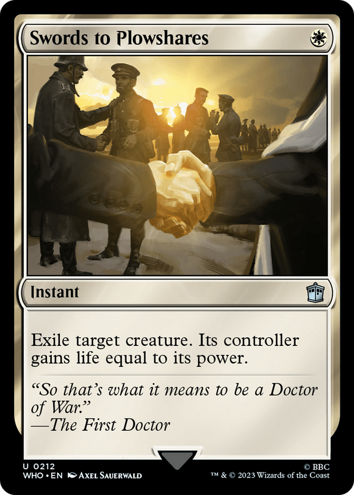 Swords to Plowshares [Doctor Who] Magic: The Gathering