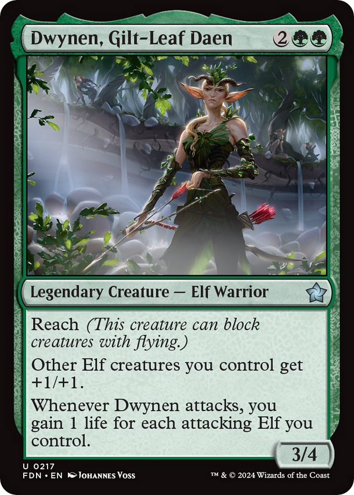 Dwynen, Gilt-Leaf Daen [Foundations] Magic: The Gathering