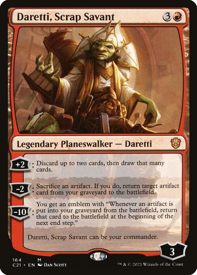 Daretti, Scrap Savant [Commander 2021] Magic: The Gathering